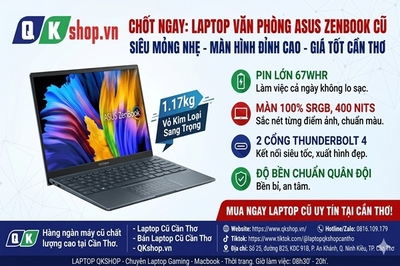 Bật Mí Mẫu Laptop Văn Phòng Siêu Mỏng Nhẹ, Màn Hình Đỉnh Cao: Đánh Giá ASUS Zenbook