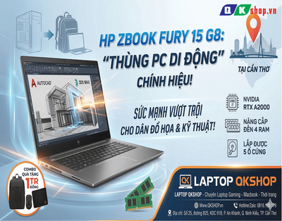 Đánh Giá HP ZBook Fury 15 G8: "Thùng PC Di Động" Cho Dân Đồ Họa Đích Thực