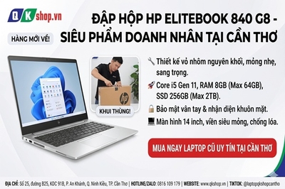 Đập Hộp HP EliteBook 840 G8: Siêu Phẩm Doanh Nhân Đã Cập Bến QKSHOP