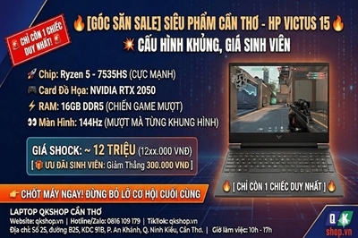 [Góc Săn Sale] Giải Mã Sức Hút HP Victus 15: Cấu Hình Khủng, Giá Sinh Viên – Còn Đúng 1 Chiếc Cuối Cùng!