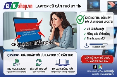 Laptop Hiện Chữ Lạ Khi Khởi Động: Lỗi Máy Hay Chỉ Là Cập Nhật Windows?