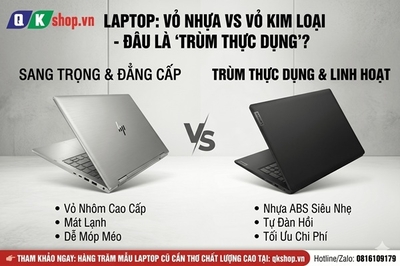 Tư Vấn Chọn Mua Laptop: Vỏ Nhựa Hay Vỏ Kim Loại Mới Là "Trùm Thực Dụng"?
