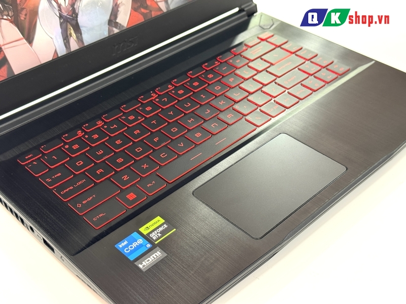 Laptop MSI Gaming GF63 Thin 12UCX 873VN Core i5-12450H / Ram 16GB / SSD 512GB / 15.6" FHD  144hz / RTX 2050 - 4GB