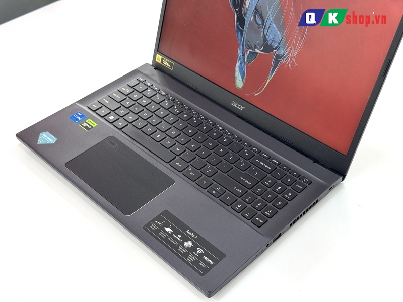 Laptop Acer Aspire 7 A715-76G-5806 Core I5 - 12450H / RAM 16GB / SSD 512GB PCIE / 15.6 FHD 144HZ / VGA 4GB RTX3050