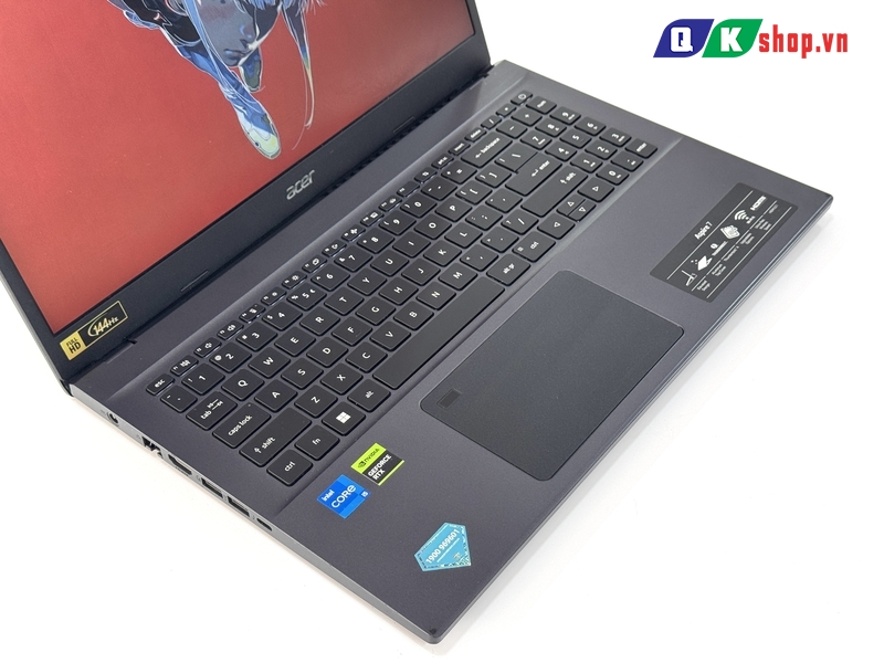 Laptop Acer Aspire 7 A715-76G-5806 Core I5 - 12450H / RAM 16GB / SSD 512GB PCIE / 15.6 FHD 144HZ / VGA 4GB RTX3050