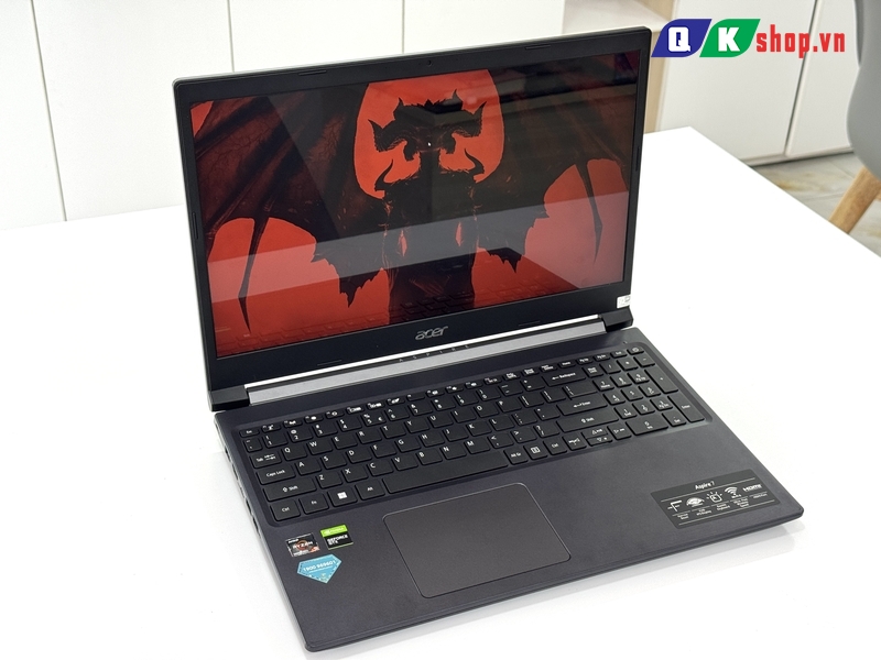 Laptop Acer Gaming Aspire 7 A715-42G-R6ZR  R5-5500U / RAM 8GB / SSD 512GB PCIE / 15.6 FHD 144HZ / VGA 4GB GTX 1650