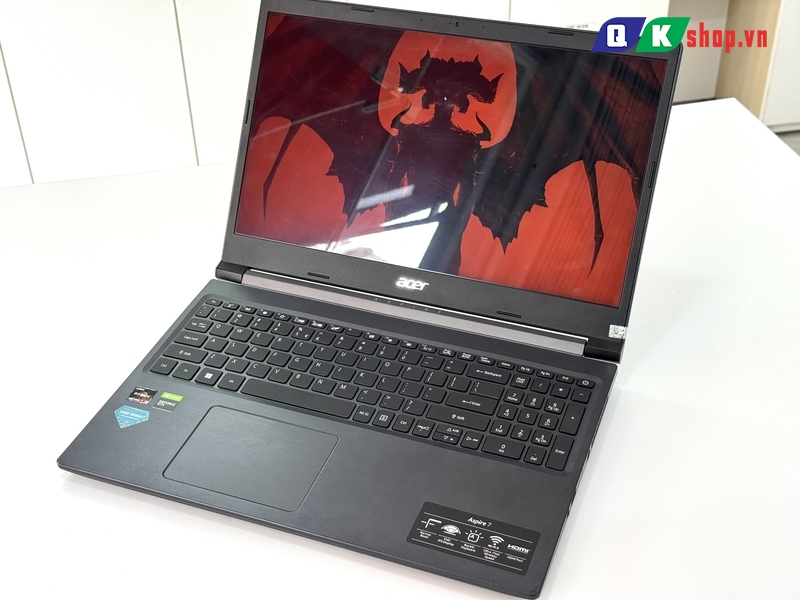 Laptop Acer Gaming Aspire 7 A715-42G-R6ZR  R5-5500U / RAM 8GB / SSD 512GB PCIE / 15.6 FHD 144HZ / VGA 4GB GTX 1650