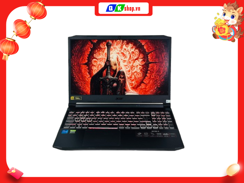 Laptop Acer Nitro 5 Gaming AN515 57 Core I7-11800H / Ram 8 GB / SSD 512GB / 15.6″ Full HD 144Hz / RTX 3050 4 GB