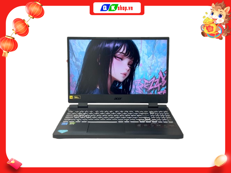 Laptop Acer Nitro 5 Tiger AN515-58 52SM  Core i5-12500H / Ram 16GB / SSD 512GB / 15.6 inch 144Hz / RTX  3050TI 4GB
