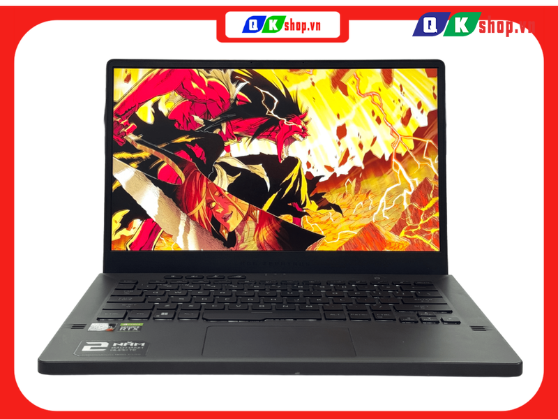 Laptop ASUS Gaming ROG Zephyrus G14 GA401QC - K2199W Ryzen 7-5800HS / Ram 8GB / SSD 512GB PCIE / 14" 2K 120Hz / VGA 4GB RTX 3050