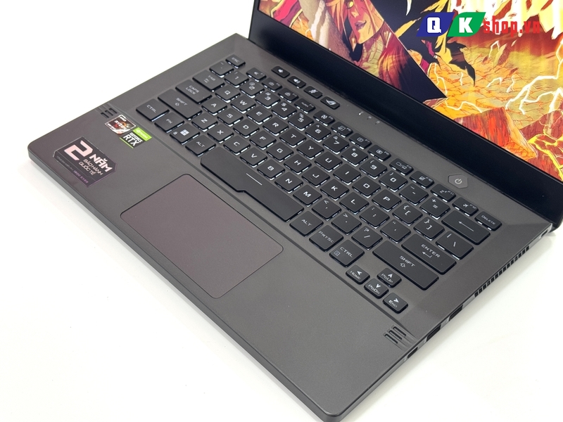 Laptop ASUS Gaming ROG Zephyrus G14 GA401QC - K2199W Ryzen 7-5800HS / Ram 8GB / SSD 512GB PCIE / 14" 2K 120Hz / VGA 4GB RTX 3050