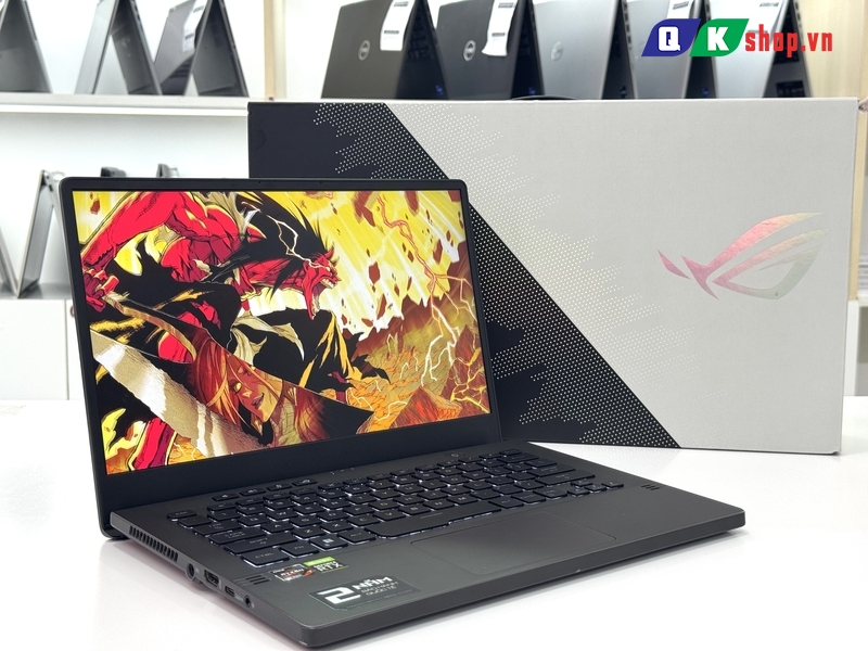 Laptop ASUS Gaming ROG Zephyrus G14 GA401QC - K2199W Ryzen 7-5800HS / Ram 8GB / SSD 512GB PCIE / 14" 2K 120Hz / VGA 4GB RTX 3050