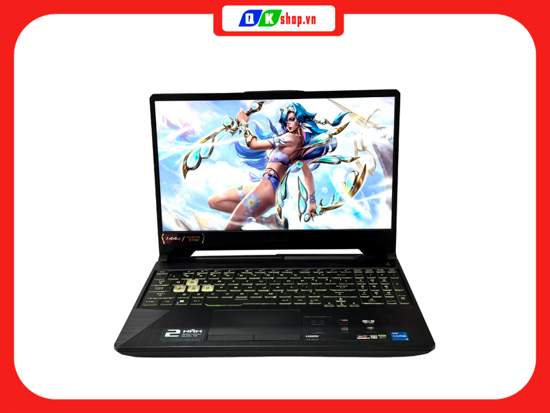 Laptop Asus TUF Gaming F15 FX506HF Core i5 11400H / Ram 8GB / SSD 512GB  / 15.6 "FHD 144Hz / 4GB RTX 2050
