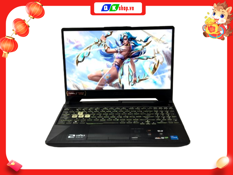 Laptop Asus TUF Gaming F15 FX506HF Core i5 11400H / Ram 8GB / SSD 512GB  / 15.6 "FHD 144Hz / 4GB RTX 2050