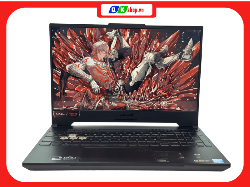 Laptop ASUS TUF Gaming F15 FX507ZC4 - HN229W - Core I5-12500H / Ram 16GB / SSD 1TB PCIE / 15.6 FHD 144HZ  / VGA 4GB RTX3050