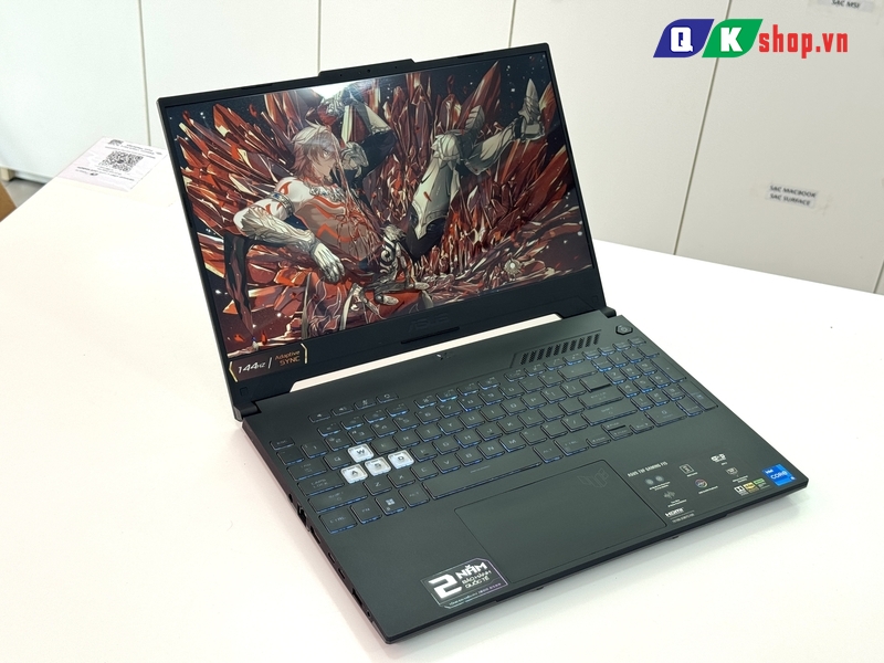 Laptop ASUS TUF Gaming F15 FX507ZC4 - HN229W - Core I5-12500H / Ram 16GB / SSD 1TB PCIE / 15.6 FHD 144HZ  / VGA 4GB RTX3050