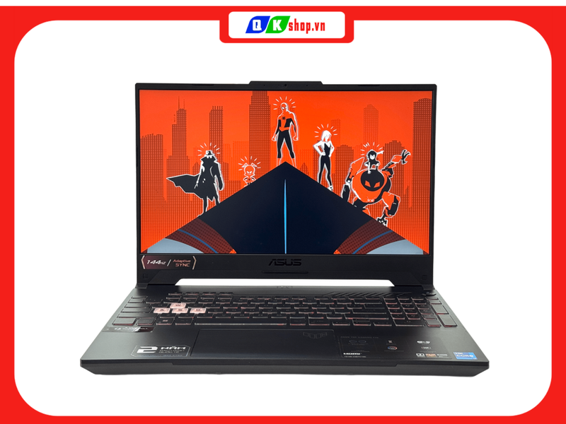 Laptop ASUS TUF Gaming F15 FX507ZC4 Core I5-12500H / RAM 16GB / SSD 512GB PCIE / 15.6 FHD 144Hz / VGA 4GB RTX3050