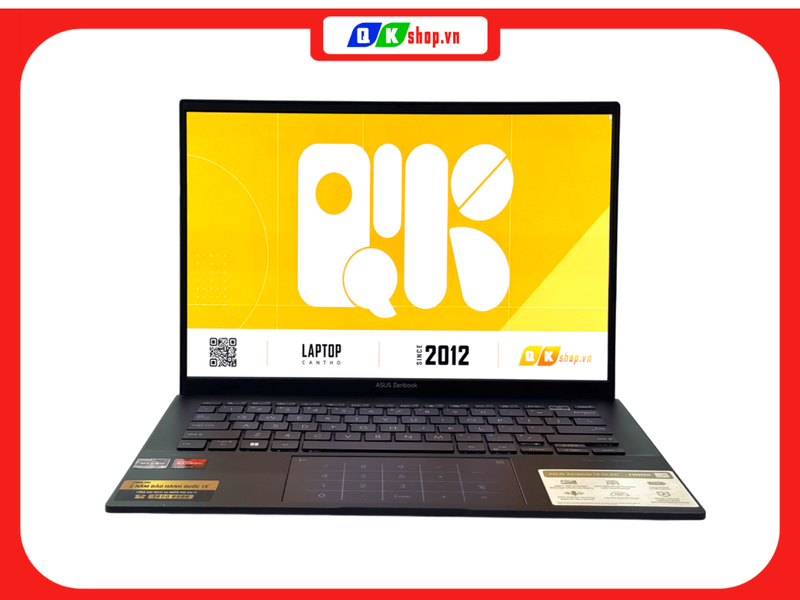Laptop ASUS Zenbook 14 OLED UM3402YA-KM826W - Ryzen 5 - 7430U / RAM 16GB / SSD 512GB PCIE / 14.0 OLED 2.8K