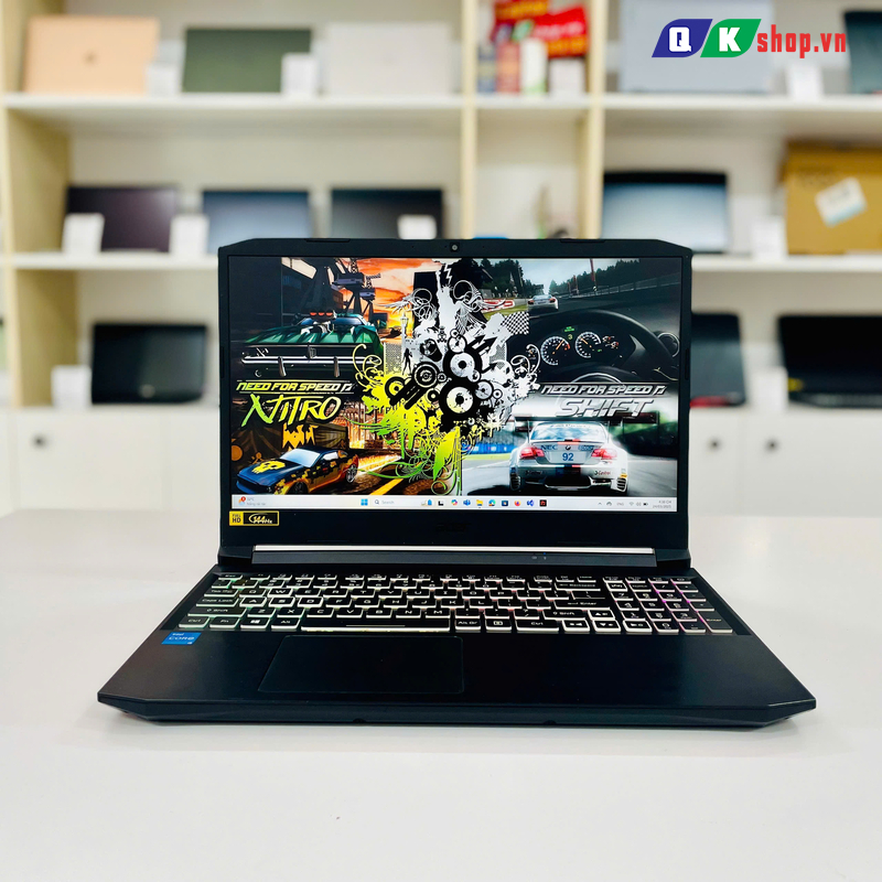 Laptop Gaming Acer Nitro 5  AN515-57-54MV Core I5-11400H / Ram 16GB / SSD 512GB PCIE / 15.6 IPS 144Hz /VGA 4GB RTX3050