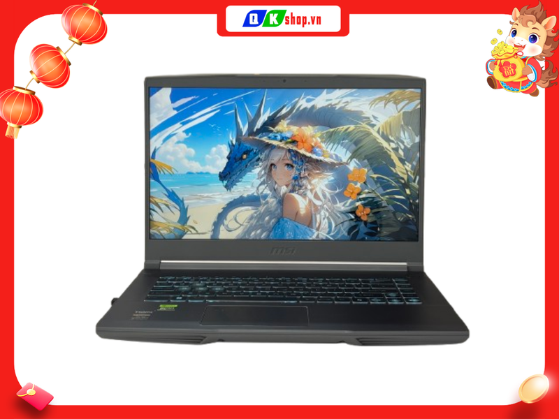 Laptop Gaming MSI Thin 15 B13UC 2044VN Core i7 13620H / Ram 16GB / SSD 512GB / 15.6 inch 144Hz / RTX 3050 4GB