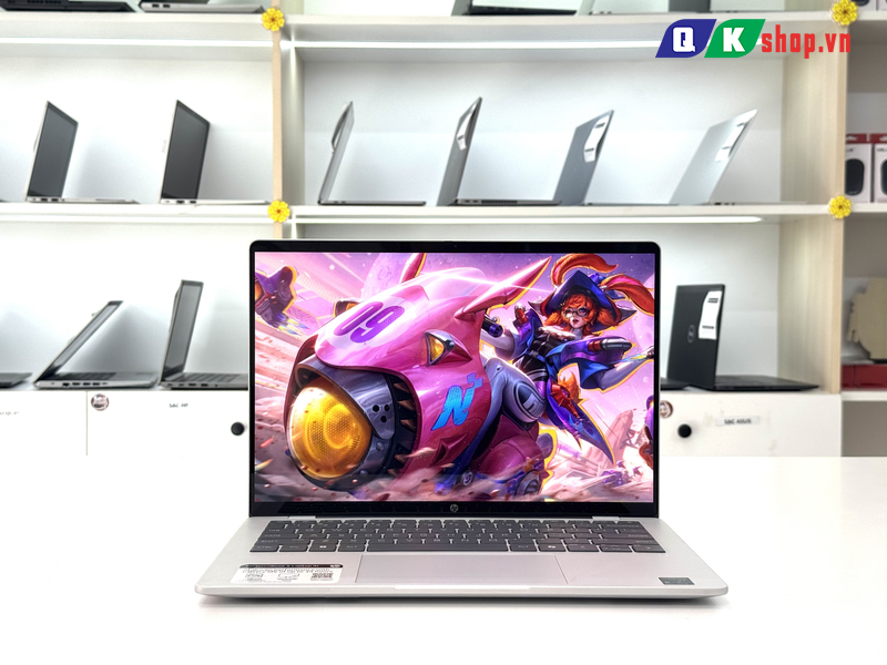 Laptop HP OmniBook 5 14-he0245dx Snapdragon(R) X Plus - X1P42100 / Ram 16 / SSD 512 / 14 inch  FHD+ Cảm Ứng