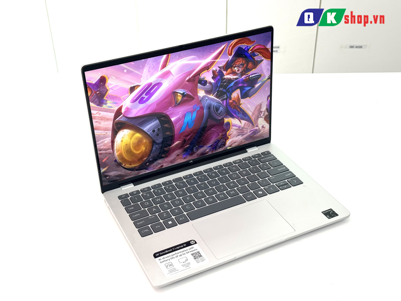 Laptop HP OmniBook 5 14-he0245dx Snapdragon(R) X Plus - X1P42100 / Ram 16 / SSD 512 / 14 inch  FHD+ Cảm Ứng