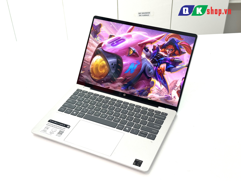 Laptop HP OmniBook 5 14-he0245dx Snapdragon(R) X Plus - X1P42100 / Ram 16 / SSD 512 / 14 inch  FHD+ Cảm Ứng