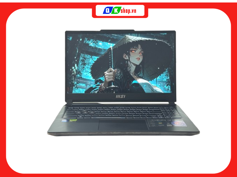 Laptop MSI Cyborg 15 A12VF Core  I7-12650H / RAM 16 GB / SSD 512GB PCIE /15.6 FHD 144Hz /  VGA 8GB RTX4060