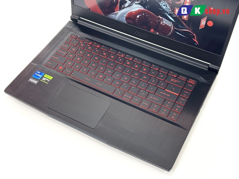 Laptop MSI Gaming GF63 Thin 11UC-1228VN Core I7 - 11800H / 8 GB / 512GB PCIE / 15.6 FHD 144HZ / VGA 4GB RTX3050