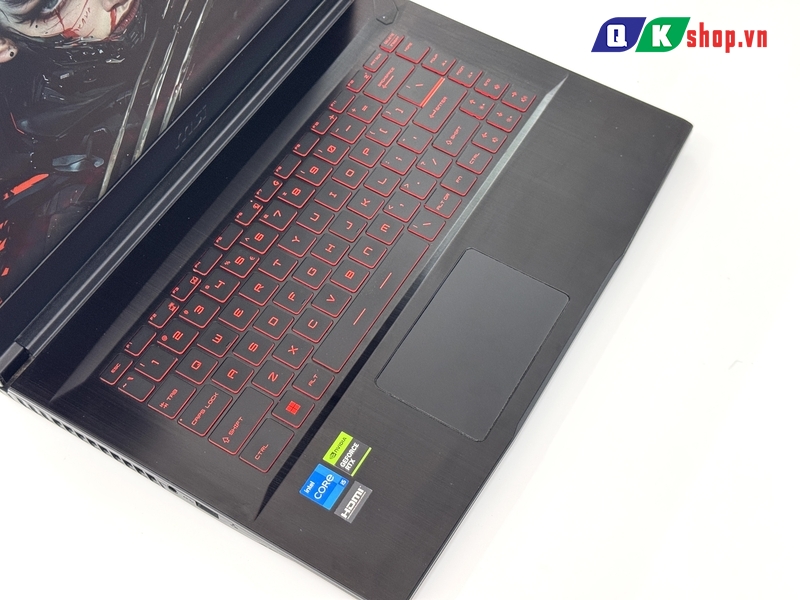 Laptop MSI Gaming GF63 Thin 12VE Core i5 12450H / Ram 16GB / SSD 512GB / 15.6″FHD 144Hz / RTX4050 6GB