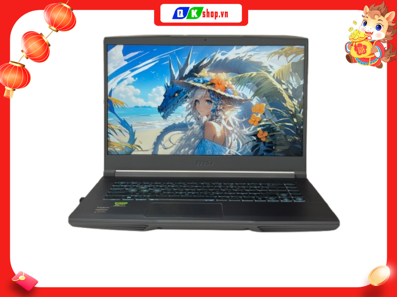 Laptop MSI Gaming Thin 15 B12UC 2045VN  Core i5-12450H / Ram 16GB / SSD 512GB / 15.6 inch FHD / RTX 3050 4GB