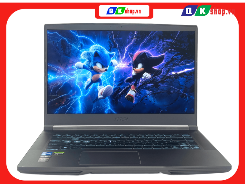 Laptop MSI Gaming Thin 15 B12UCX-1416VN Core  I5-12450H / Ram 16GB / SSD 512GB / 15.6 FHD 144Hz / VGA 4GB RTX3050