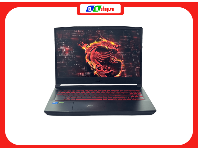Laptop MSI Katana GF66 11UC-224VN - Core I7-11800H / Ram 8GB / SSD 512GB  / 15.6 IPS 144HZ / RTX 3050 4GB