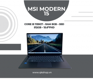 MSI Modern 15 A11MU Core  i5 1135G7/Ram 8GB/SSD 512GB/15.6
