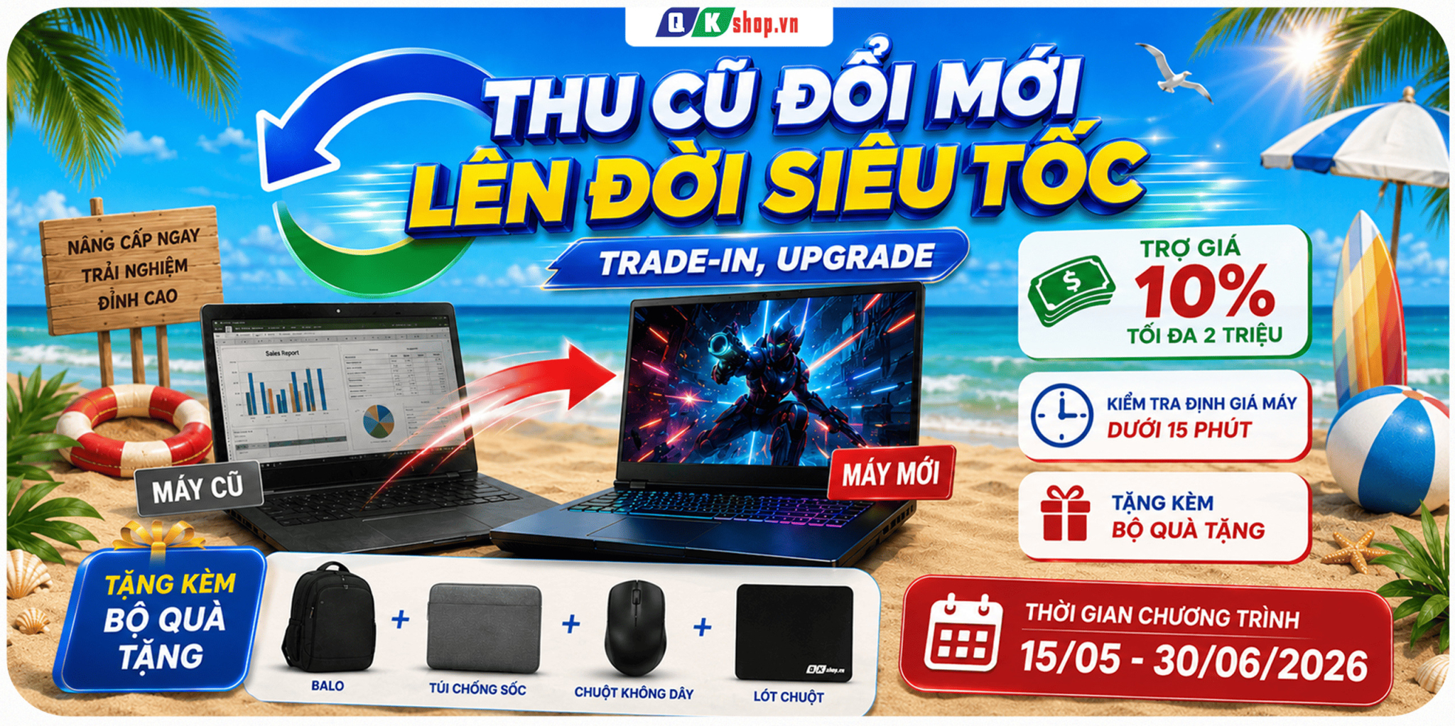 LAPTOP CŨ CẦN THƠ QKSHOP
